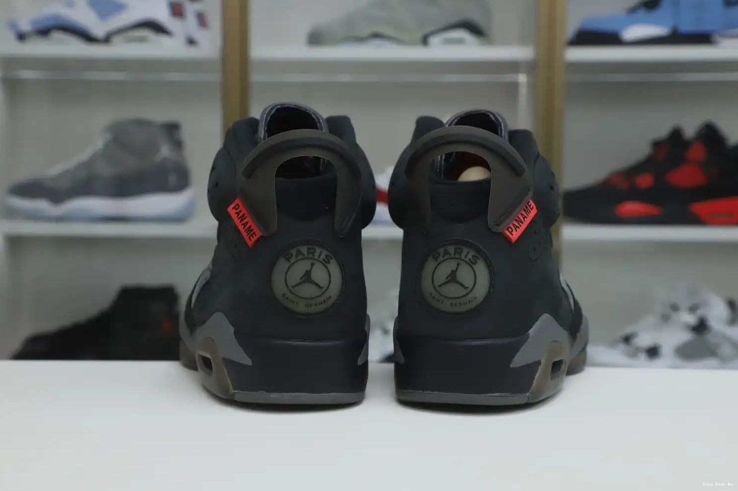PARIS JORDAN 'IRON AIR 6 RETRO Kimikick GREY' X SAINT-GERMAIN 0809